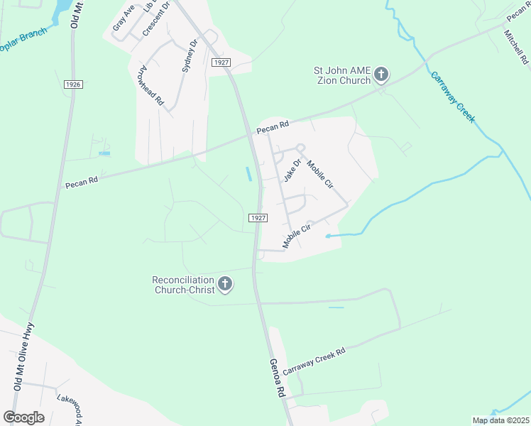 map of restaurants, bars, coffee shops, grocery stores, and more near 681-817 State Road 1927 in Dudley