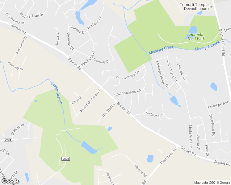 map of restaurants, bars, coffee shops, grocery stores, and more near 5409 Southminster Lane in Charlotte