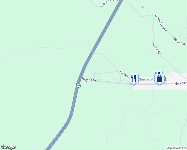 map of restaurants, bars, coffee shops, grocery stores, and more near 112 Shagrag Road in Waynesboro