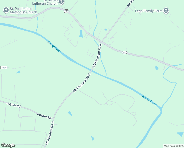 map of restaurants, bars, coffee shops, grocery stores, and more near 7551 Mount Pleasant Road South in Concord