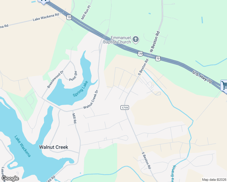 map of restaurants, bars, coffee shops, grocery stores, and more near 105 Glasgow Lane in La Grange