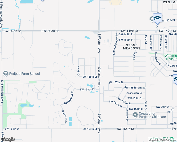 map of restaurants, bars, coffee shops, grocery stores, and more near 15500 Lilly Garden Lane in Oklahoma City