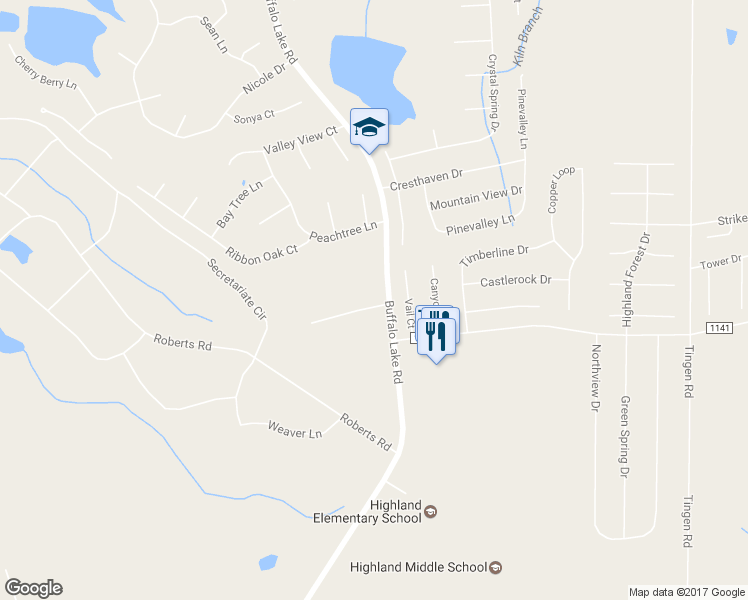 map of restaurants, bars, coffee shops, grocery stores, and more near 26 Orchard Crest Circle in Sanford