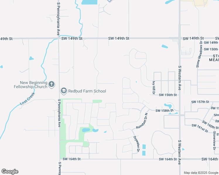 map of restaurants, bars, coffee shops, grocery stores, and more near 1324 Southwest 155th Street in Oklahoma City