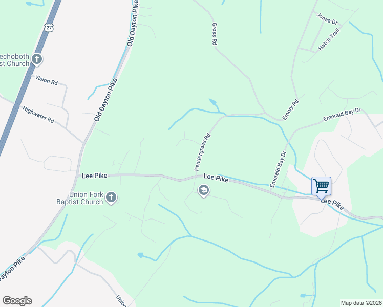 map of restaurants, bars, coffee shops, grocery stores, and more near 514 Majesty Road in Soddy-Daisy