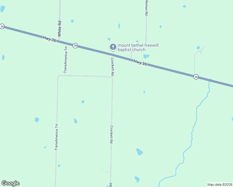 map of restaurants, bars, coffee shops, grocery stores, and more near 147 Crockett Road in Rose Bud