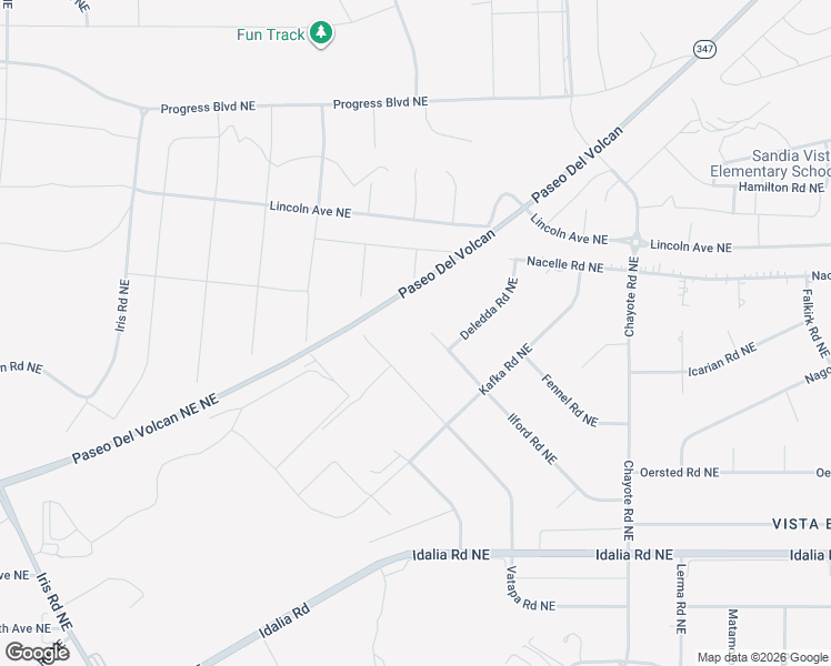 map of restaurants, bars, coffee shops, grocery stores, and more near Ilford Road Northeast in Rio Rancho