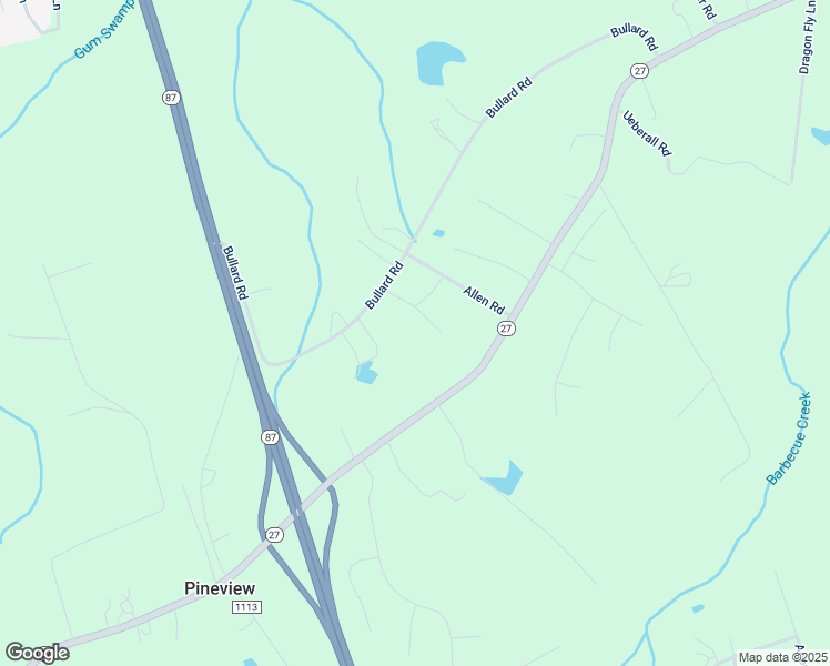 map of restaurants, bars, coffee shops, grocery stores, and more near 181 Allen Road in Sanford