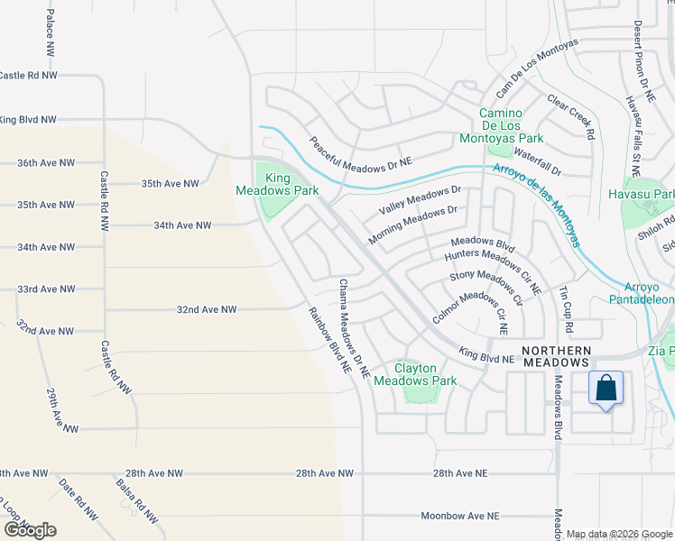 map of restaurants, bars, coffee shops, grocery stores, and more near 497 Medina Meadows Drive in Rio Rancho