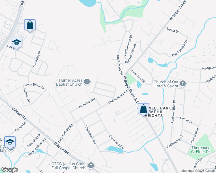 map of restaurants, bars, coffee shops, grocery stores, and more near in Charlotte