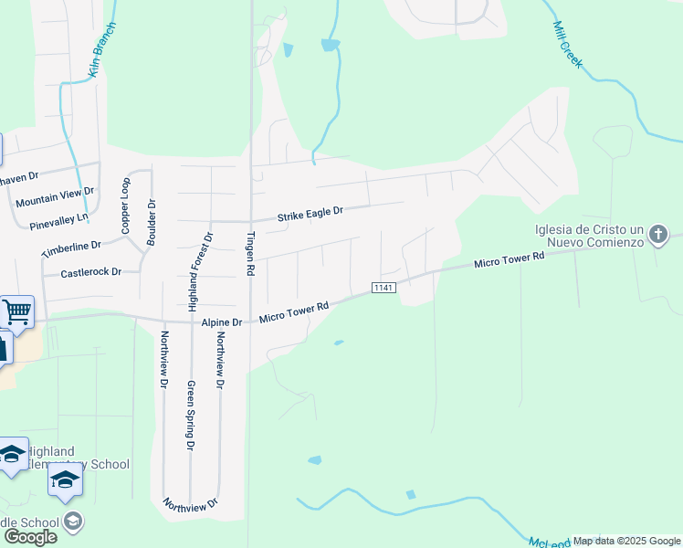 map of restaurants, bars, coffee shops, grocery stores, and more near 65 Douglas Acres Drive in Broadway