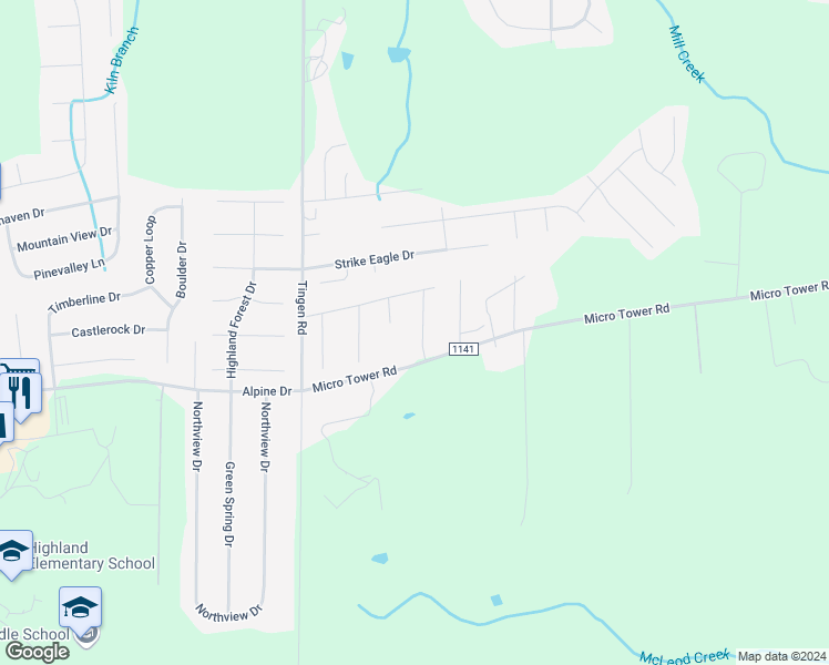 map of restaurants, bars, coffee shops, grocery stores, and more near 65 Douglas Acres Drive in Broadway