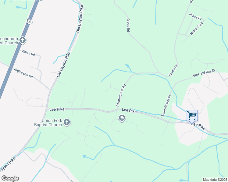 map of restaurants, bars, coffee shops, grocery stores, and more near 514 Majesty Road in Soddy-Daisy