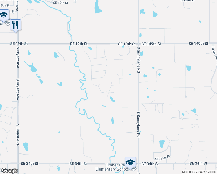 map of restaurants, bars, coffee shops, grocery stores, and more near 16001 South Sunnylane Road in Oklahoma City
