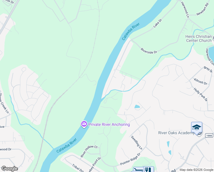 map of restaurants, bars, coffee shops, grocery stores, and more near 931 Riverside Drive in Charlotte