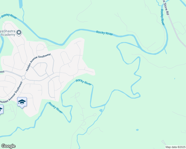 map of restaurants, bars, coffee shops, grocery stores, and more near 7448 Greene Mill Avenue Southwest in Concord
