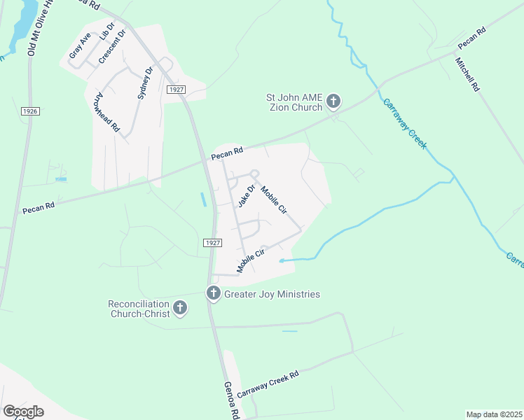 map of restaurants, bars, coffee shops, grocery stores, and more near 204 Jenny Lane in Wayne County