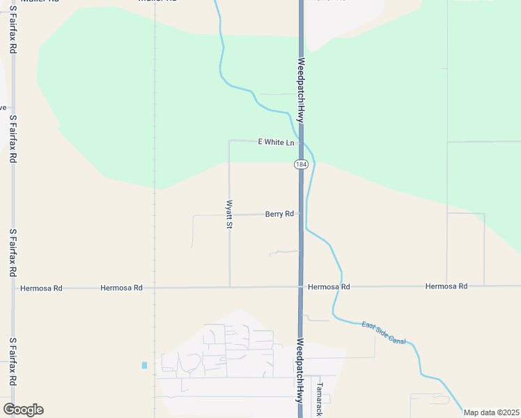 map of restaurants, bars, coffee shops, grocery stores, and more near 7588 Berry Road in Bakersfield