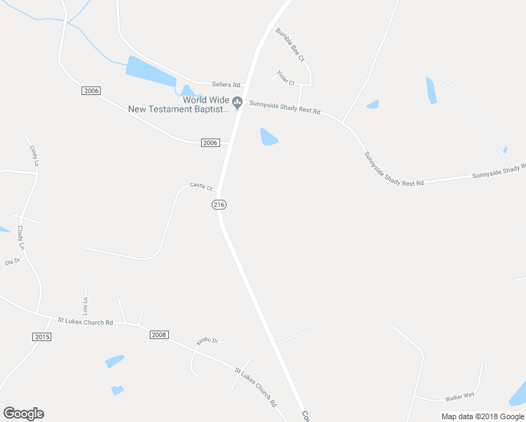 map of restaurants, bars, coffee shops, grocery stores, and more near 2016 County Line Road in Kings Mountain