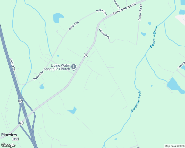 map of restaurants, bars, coffee shops, grocery stores, and more near 25 Briarwood Place in Sanford