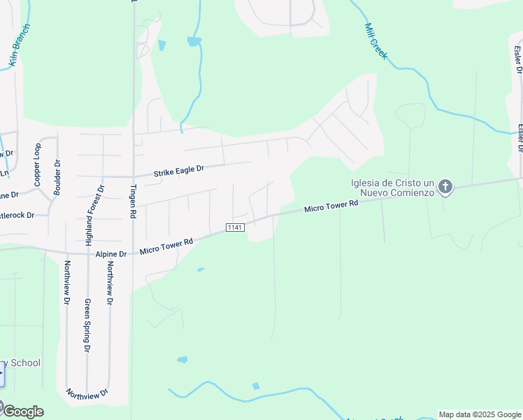 map of restaurants, bars, coffee shops, grocery stores, and more near 1710 Micro Tower Road in Lillington