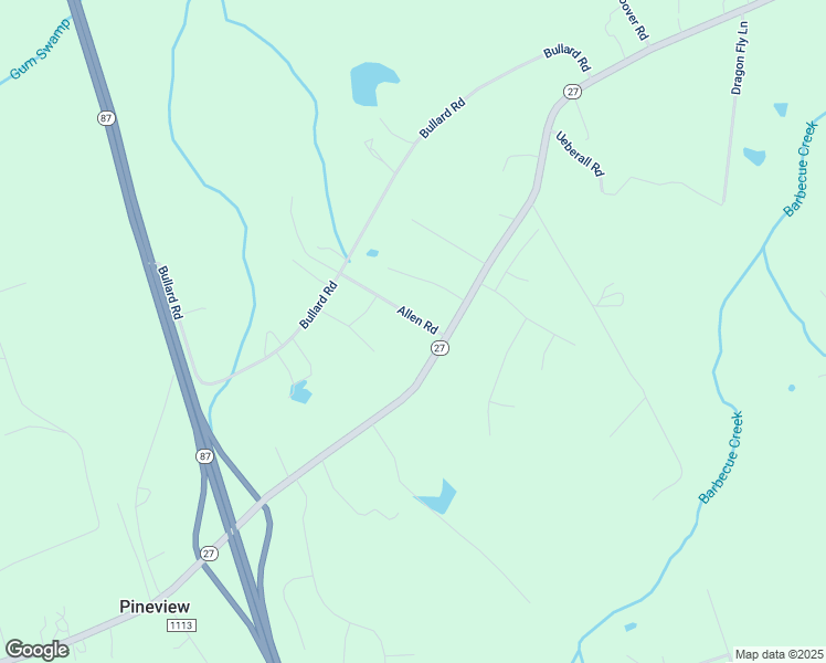 map of restaurants, bars, coffee shops, grocery stores, and more near 16930 North Carolina 27 in Sanford