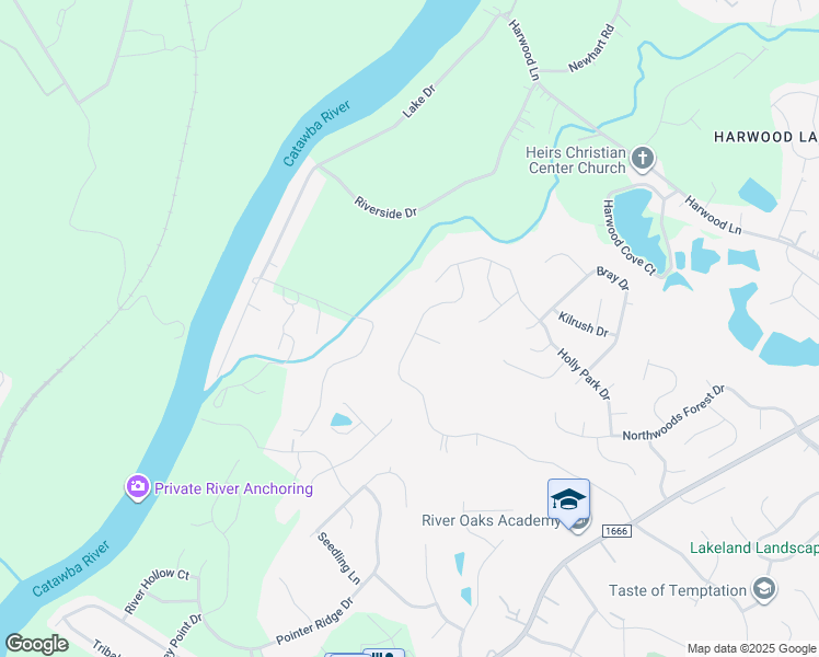 map of restaurants, bars, coffee shops, grocery stores, and more near 813 Newfound Hollow Drive in Charlotte
