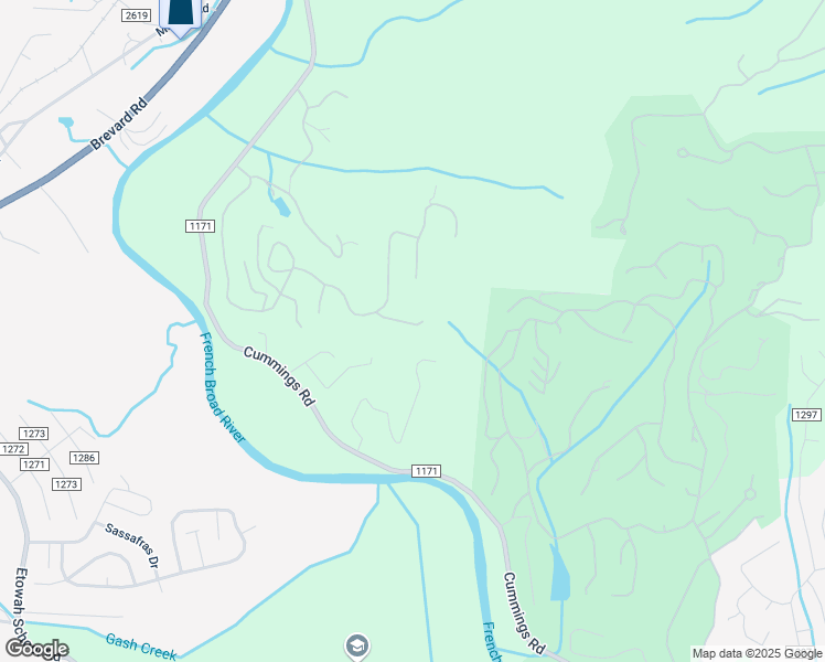 map of restaurants, bars, coffee shops, grocery stores, and more near 2109 Deep Woods Drive in Hendersonville