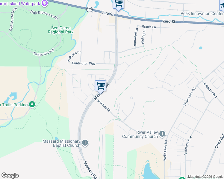 map of restaurants, bars, coffee shops, grocery stores, and more near 9716 Woodhaven Circle in Fort Smith