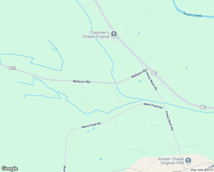 map of restaurants, bars, coffee shops, grocery stores, and more near 325 Nelson Road in Vanceboro