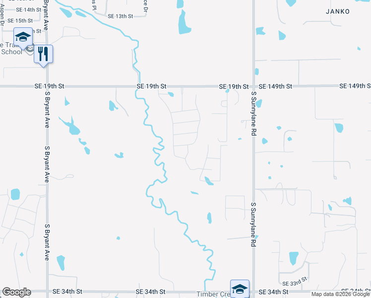 map of restaurants, bars, coffee shops, grocery stores, and more near 2709 Creek Side Circle in Moore