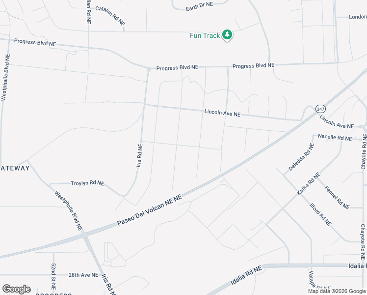 map of restaurants, bars, coffee shops, grocery stores, and more near Mojave Road Northeast in Rio Rancho