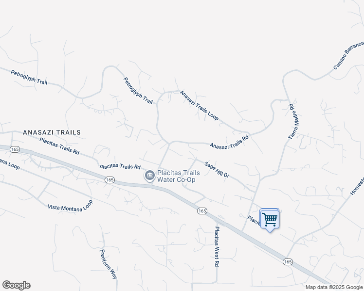 map of restaurants, bars, coffee shops, grocery stores, and more near 33 Anasazi Trails Road in Placitas