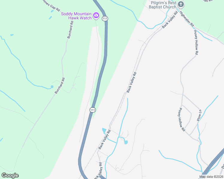 map of restaurants, bars, coffee shops, grocery stores, and more near 12155 Back Valley Road in Soddy-Daisy