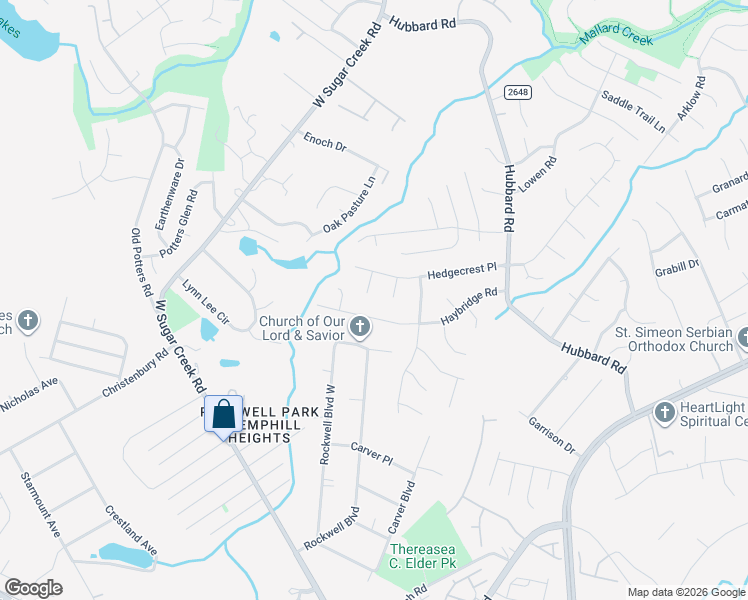 map of restaurants, bars, coffee shops, grocery stores, and more near 3511 Fernmoss Court in Charlotte