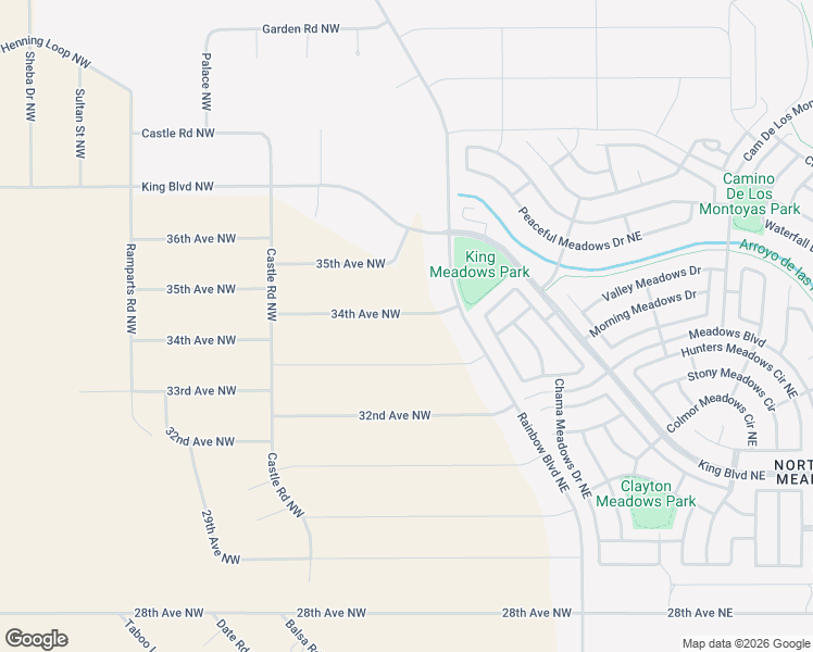 map of restaurants, bars, coffee shops, grocery stores, and more near 400 34th Avenue Northwest in Rio Rancho