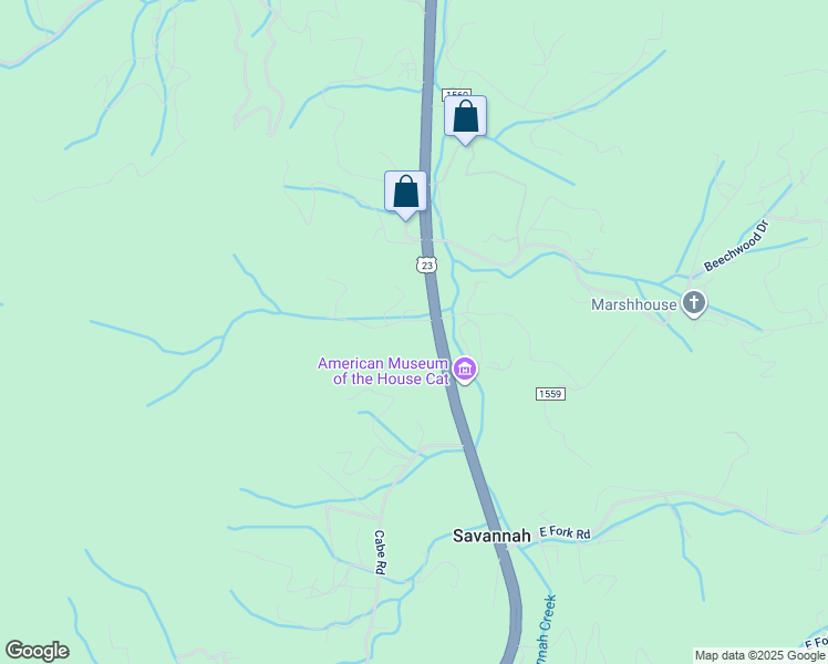 map of restaurants, bars, coffee shops, grocery stores, and more near U.S. 441 in Sylva