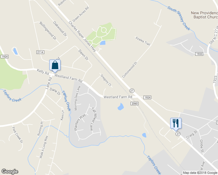 map of restaurants, bars, coffee shops, grocery stores, and more near 128 Gregory Court in Mount Holly