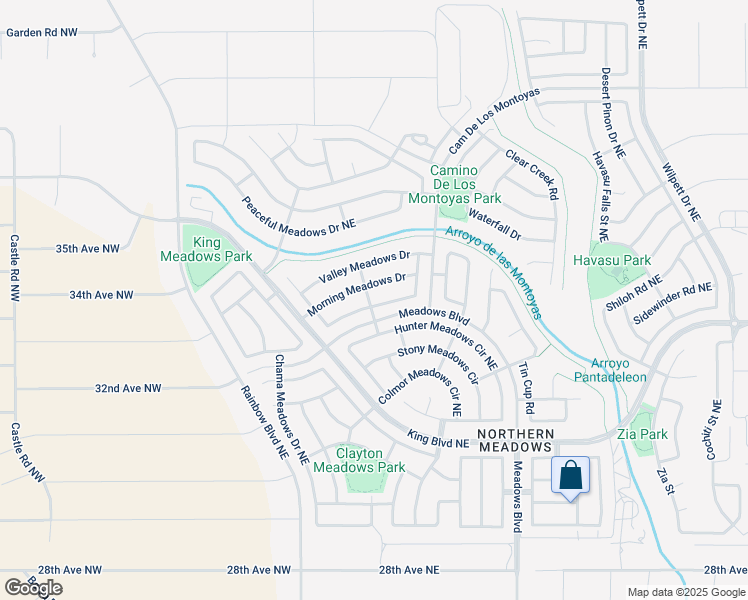 map of restaurants, bars, coffee shops, grocery stores, and more near 648 Morning Meadows Drive in Rio Rancho