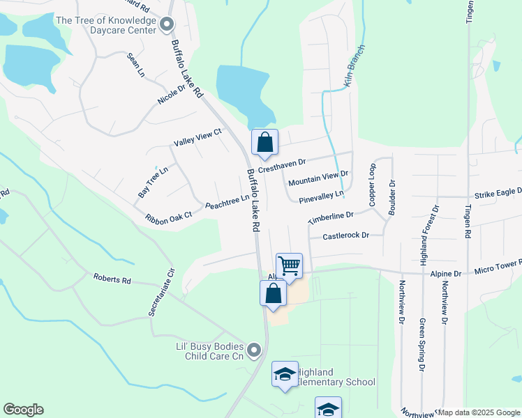 map of restaurants, bars, coffee shops, grocery stores, and more near 136 Wedgewood Court in Sanford