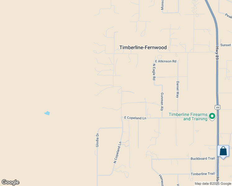 map of restaurants, bars, coffee shops, grocery stores, and more near 12150 North Copeland Lane in Flagstaff