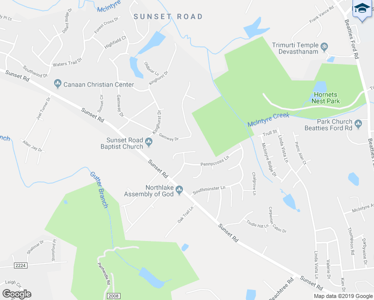 map of restaurants, bars, coffee shops, grocery stores, and more near 2521 Liberton Court in Charlotte