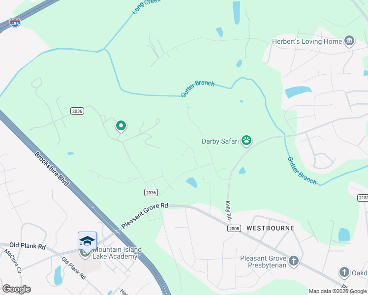 map of restaurants, bars, coffee shops, grocery stores, and more near 9466 Hutchinson Lane in Charlotte
