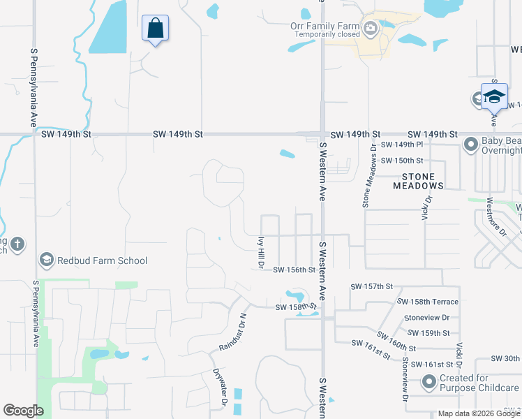 map of restaurants, bars, coffee shops, grocery stores, and more near 1013 Camellia Road in Oklahoma City