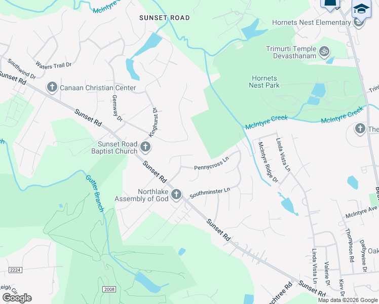 map of restaurants, bars, coffee shops, grocery stores, and more near 2521 Liberton Court in Charlotte