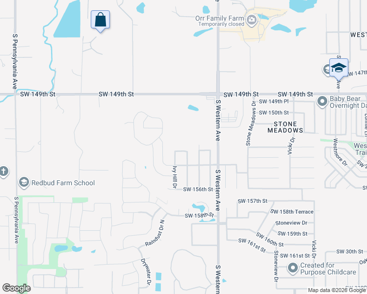 map of restaurants, bars, coffee shops, grocery stores, and more near 1013 Camellia Road in Oklahoma City