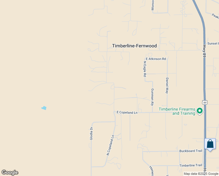 map of restaurants, bars, coffee shops, grocery stores, and more near 12150 North Copeland Lane in Flagstaff