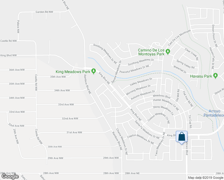 map of restaurants, bars, coffee shops, grocery stores, and more near 3504 Morgan Meadows in Rio Rancho