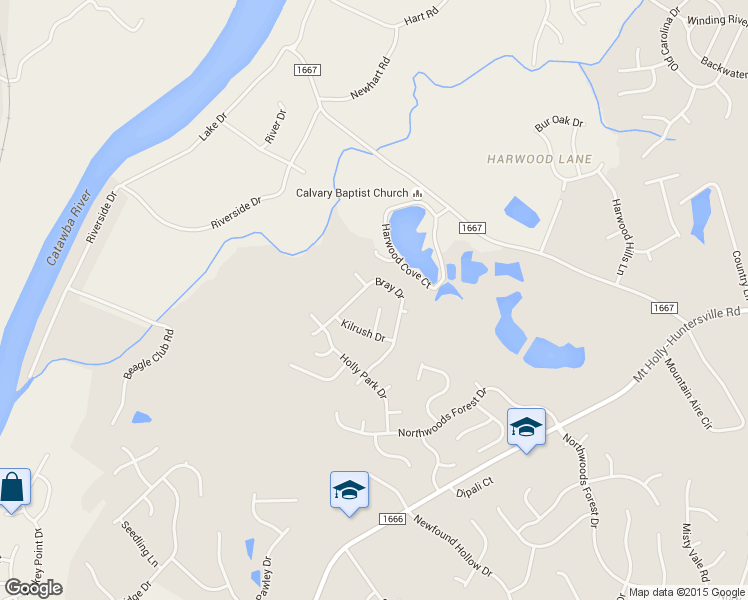 map of restaurants, bars, coffee shops, grocery stores, and more near 1708 Larne Circle in Charlotte