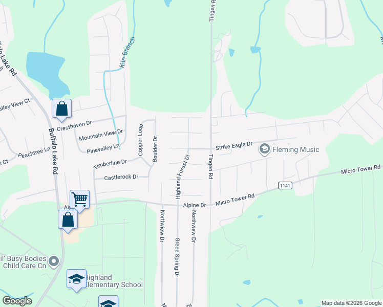 map of restaurants, bars, coffee shops, grocery stores, and more near 77 Lansing Court East in Sanford